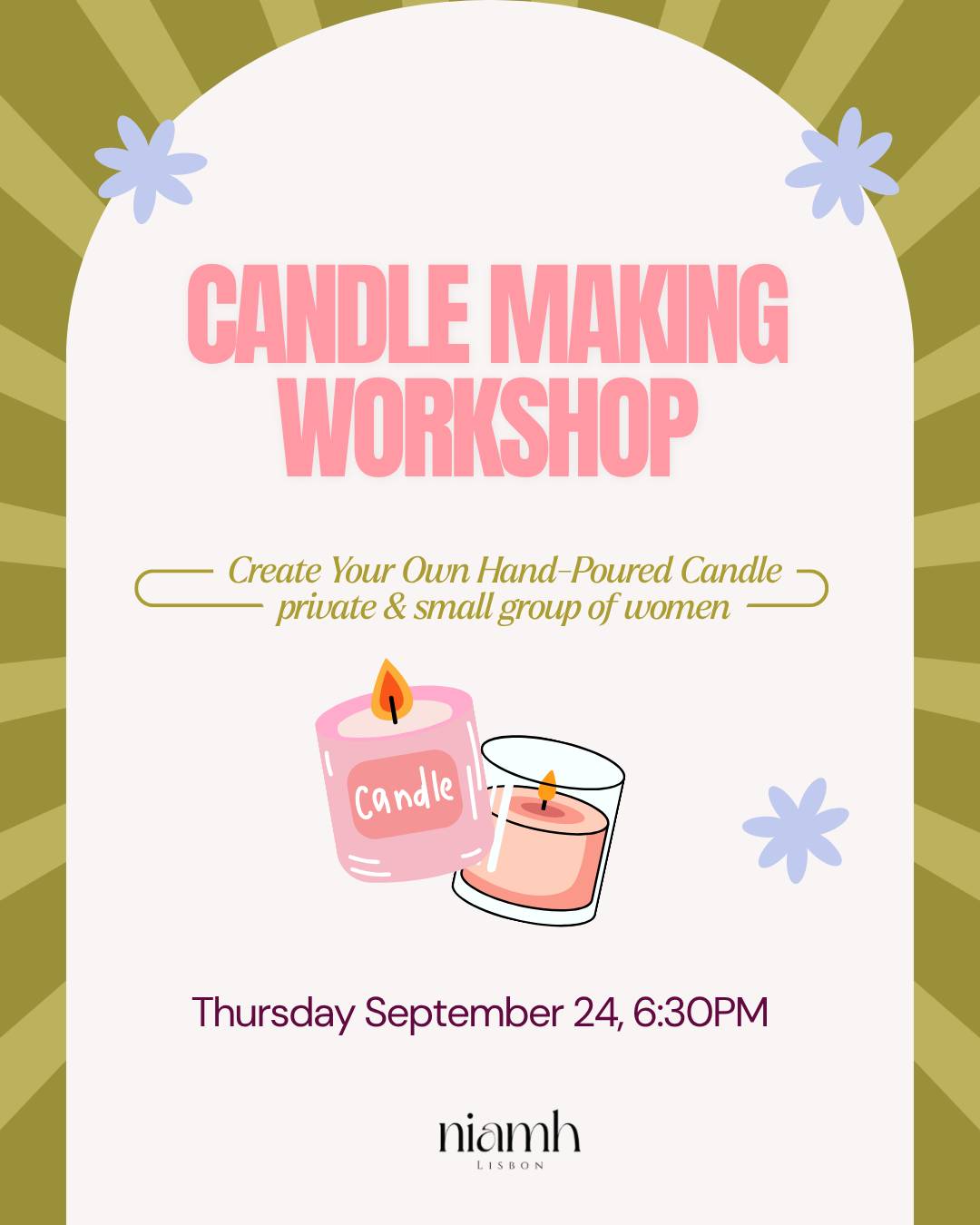 Candle Making Workshop (Sept 24) - All included 🕯️