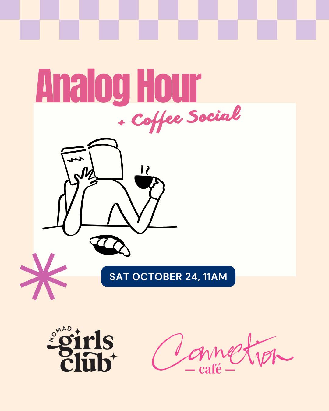 Analog Hour & Coffee Social 📕☕️ - Bring along your favorite offline activity